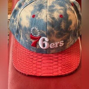 Just don rare Philadelphia 76ers hat denim